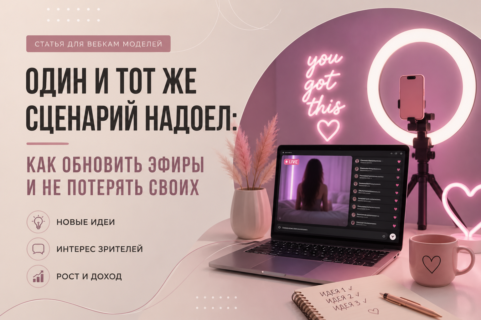 Один и тот же сценарий надоел: как обновить эфиры и не потерять своих